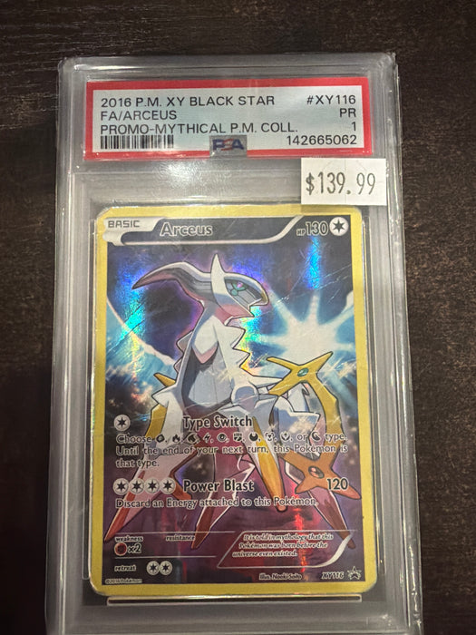 Pokemon PSA 1 Arceus XY116