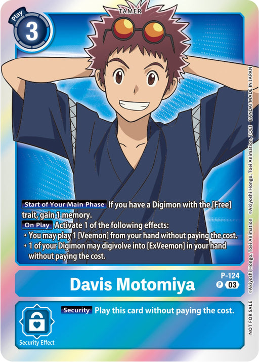 Davis Motomiya - P-124 (Tamer Party Pack -The Beginning- Ver. 2.0)