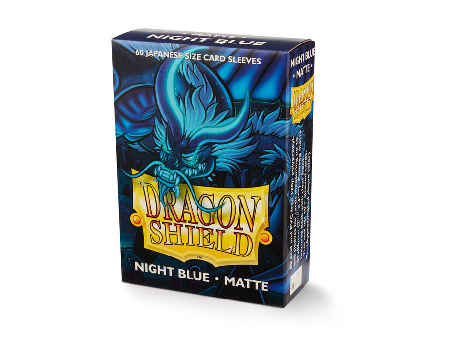 Dragon Shield: Matte Night Blue Japanese Size Sleeves - 60ct