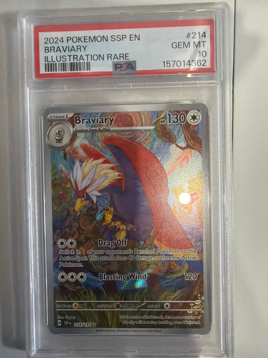 Pokemon PSA 10 Braviary SSP IR