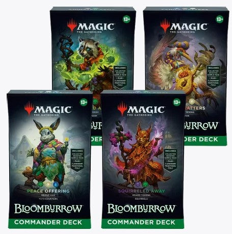 Magic the Gathering: Bloomburrow Commander Deck - Set of 4 (PREORDER)