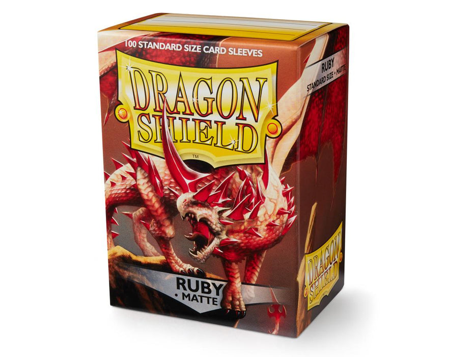 Dragon Shield: Matte Ruby Standard Size Sleeves - 100ct