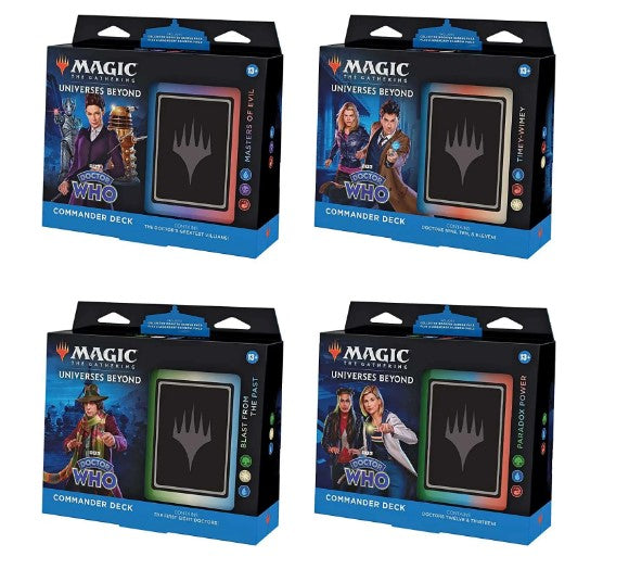 Magic The Gathering: Universes Beyond: Doctor Who Commander Deck (Set of 4)