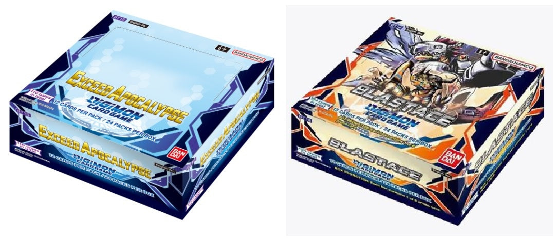 Digimon TCG: Exceed Apocalypse Booster Box and Blast Ace Booster Box BUNDLE