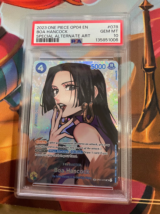 One Piece: PSA 10 Boa Hancock SP Alternate Art OP04