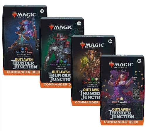 Magic the Gathering: Outlaws of Thunder Junction - Commander Deck Case (4x Decks)