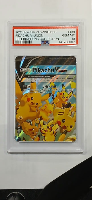 Pokemon: PSA 10 Celebrations Collection Pikachu V-Union (07)