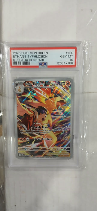 Pokemon: PSA 10 Ethan's Typhlosion Illustration Rare