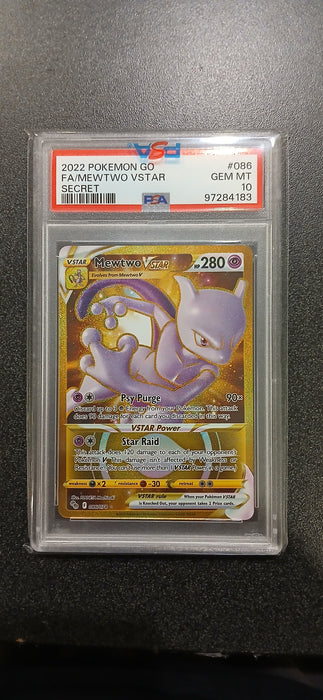 Pokemon: PSA 10 Full Art Secret Mewtwo VSTAR