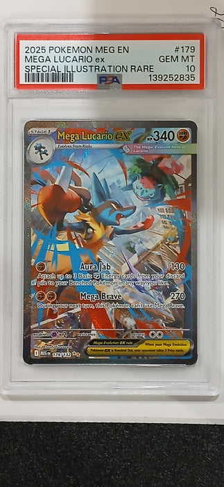 Pokemon: PSA 10 Special Illustration Rare Mega Lucario ex