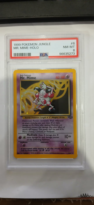 Pokemon: PSA 8 Jungle Mr.Mimie-Holo