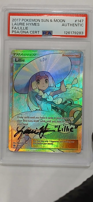Pokemon: PSA Authentic Laurie Hymes Full Art Lillie