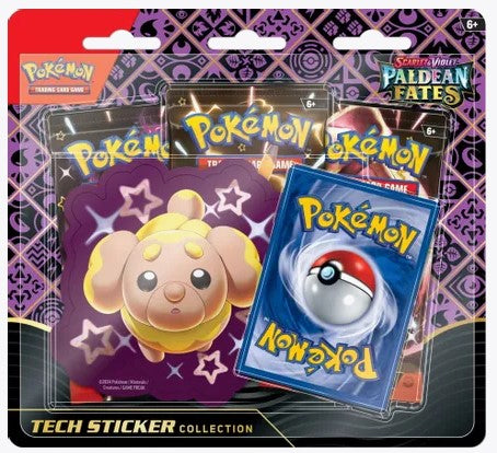 Pokemon: Paldean Fates Tech Sticker Collection [Fidough] (PREORDER)
