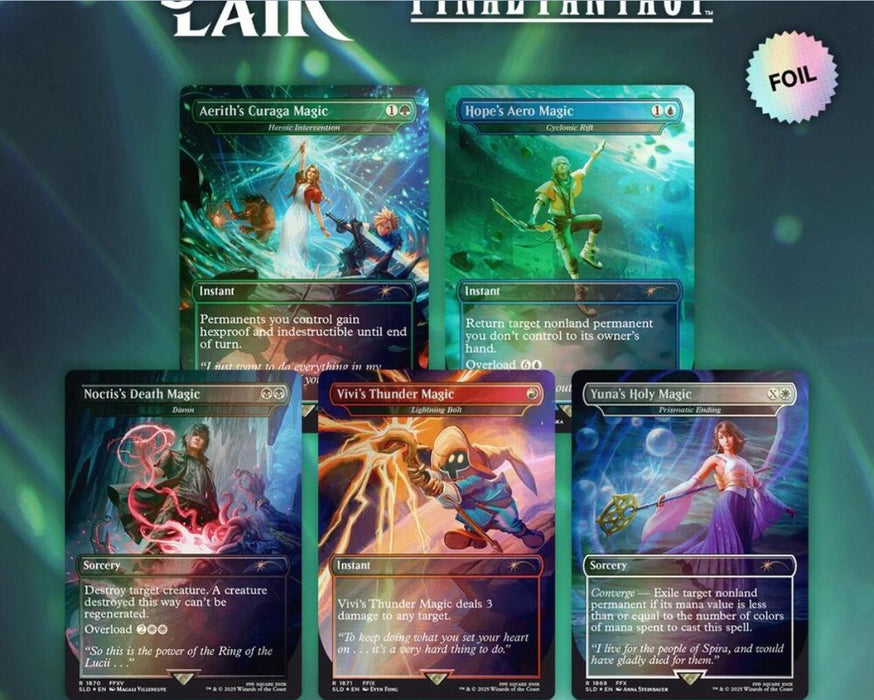 Magic The Gathering: Secret Lair x FINAL FANTASY: Grimoire - Rainbow-Foil Edition