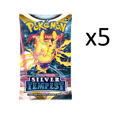 Pokemon: Silver Tempest 5-Pack Bundle