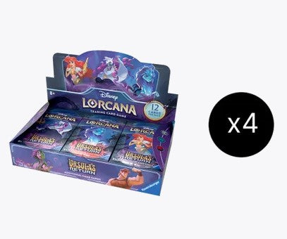 Disney Lorcana: Ursula's Return Booster Box Case (4x Boxes) (PREORDER)