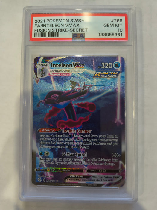 Pokemon: PSA 10 Full Art Inteleon VMAX